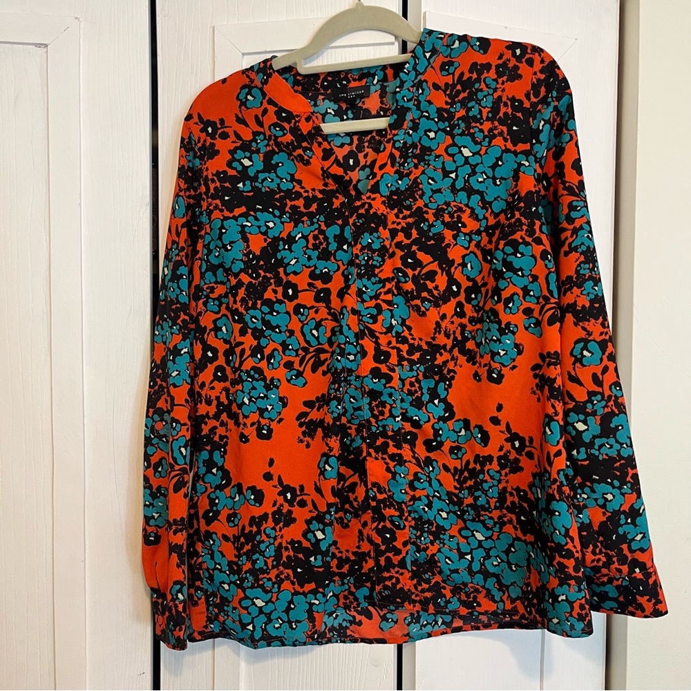 The Limited Floral Long Sleeve Blouse